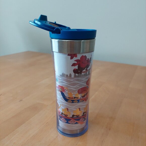 Rare Authentic Starbucks ZhuJiang Dragon Boat Coffee Tumbler- You are Here-12oz - Picture 5 of 12